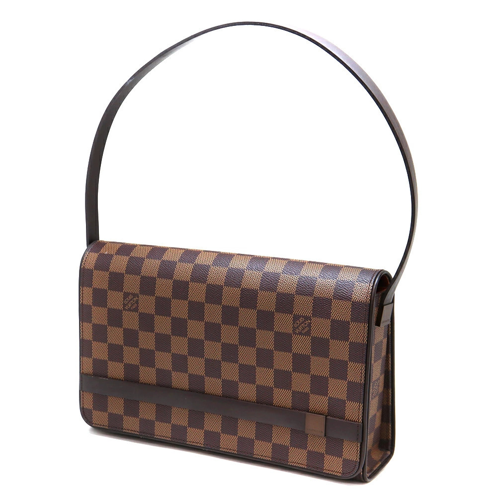 LOUIS VUITTON Tribeca Carre Handbag Damier Canvas Ebene Brown LV
